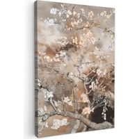 CUADRO EN LIENZO Almendro en flor - Arte - Van Gogh - Beige - Abstracto Pinturas 40x60 cm