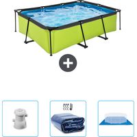 Exit-toys Piscina Exit Rettangolare - 220x150x65 cm - 6-pezzi SCB76