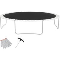 Mophorn 14ft Replacement Trampoline Mat, Universal Jumping Mat for 14ft Round Trampoline, Reinforced UV-Resistant Mat with Spring Tool & Durable V-Rings, Fits 6.5"-7" Spring Length