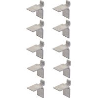 Cyclingcolors – Lot de 10 taquets en aluminium pour crémaillère – Support étagère 25 mm – Résistants pour charges lourdes – Installation facile
