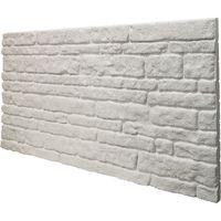 Panneau mural imitation pierre en EPS résiné 100x50 cm – Épaisseur 2 cm – Isolation thermique et acoustique – Résistant aux chocs et UV – Signorbit