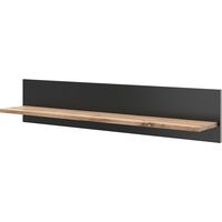 Étagère Amber, Chêne Wotan, 100 x 20 cm support mural, Vicco