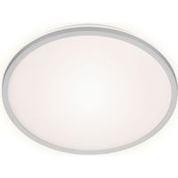 Lampada da soffitto a LED Backlight 4000K argento metallo-plastica Ø28cm 15W Briloner