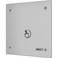 Sanela - Commande de douche avec bouton piézo, pour 1 type d'eau, alimentation secteur, inox mat SLS 01PA