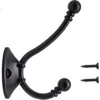 8Pcs Plus Gros Patère Porte Manteau Murale Vintage Crochet Métal De Porte Chapeau Crochet Rétro pour Porte-Manteau Salle de Bain Cuisine,noir(96mm60mm34mm)