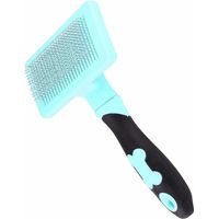 Brosse de toilettage pour chien et chat, poils longs et courts, bleu – DELKEVIC