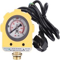 Pressostat Électronique - 0-10 Bar - Réglable pour Pompe à Eau - 220 V - Prise UE