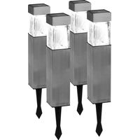LAMPADA SOLARE LED SQUARE IN SCATOLA SET DA 4 PEZZI DURACELL LIGHTING