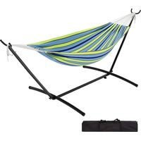 Hamac-pavillon de style bohème, hamac de camping, modèle détachable conçu pour une utilisation en extérieur et à la plage(Bleu)