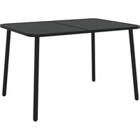 Table de jardin Table d'extérieur anthracite 110x80x71 cm acier