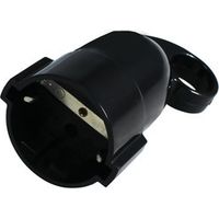 Schuko A Buchse Antennenstecker A Finger Schwarz 16a/250vac Dh 36.040/d/n