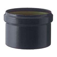 Bouchon Aveugle D'Évacuation Des Condensats Pour Poêles À Granulés Noir Mat 1,2mm - ø 10cm