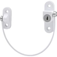 1 pcs Entrebâilleur Fenêtre Porte Restricteur de Porte de Fenêtre Verrou Fenetre UPVC Verrouillage de Limite Verrou de Sécurité Câble Serrure de Limite Avec Clé et Vis