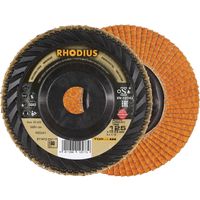 Rhodius 211412 JUMBO LONGLIFE TRIM Disco con falde Dimensione dei grani 80 Acciaio inox, Acciaio 10 pz.