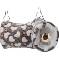 Hamac de Souris, lit et Jouet de Souris, hamac de Tunnel de Souris, Accessoires de Cage, lit de Petit Animal Suspendu Chaud, Jeu pour Souris, écureuil, Cochon d'Inde, hérisson