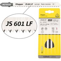 Klingspor JS 601 LF Stichsägeblätter, 100 x 8 x 1,45 mm Nutzlänge 75Crom-Vanadium, kreuzgeschliffen, konisch , 17 Zähne pro Zoll, SB-verpackt im Karto