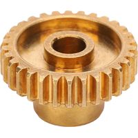 Pignon 30 dents, trou central 6mm, engrenage en laiton pour accessoire de robotique industrielle.