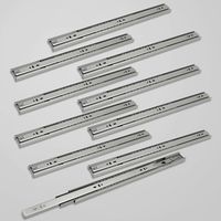 Glissières de tiroirs Coulisses pour charges lourdes softclose Coulisses à sortie totale 45mm 650mm 10X