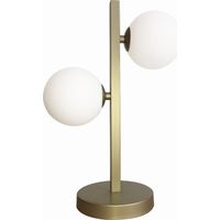 Lampe de bureau KAMA laiton/verre 2xG9 28W Candellux
