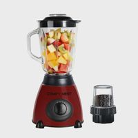 Comfy Nest CN-BLG15RED: 2-in-1 Glass Blender and Grinder, 800W with Pulse Function - Red