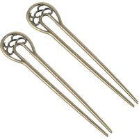 2 pièces épingles à cheveux en métal en forme de U grandes épingles à cheveux françaises épingles à cheveux Vintage épingles à cheveux épingles à cheveux accessoires de coiffure pour femmes filles