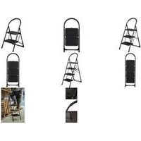 Escalera Bradas stahl-klappleiter plegable acero negra
