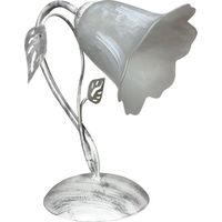 Lume 1xE14 Montatura Bianco Argento Vetro Spugnato Bianco E-Energy Teresa
