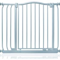 Safetots Curved Top Safety Gate, 80cm - 89cm, Matt Grey, Pressure Fit Stair Gate