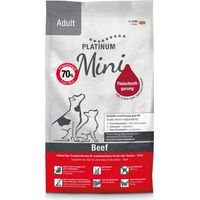 PLATINUM Mini croquettes de bœuf pour chiens adultes - aliment semi-humide - 900 g