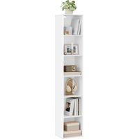 WOLTU bookcases Book Shelf Cube Storage Units Wood Storage Shelves for Bedroom White 158.5 cm