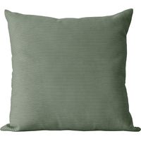Samttuches Kissen grün 45x45 cm - DUNE