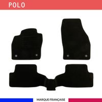 Tapis de voiture - Sur Mesure pour POLO (dès 2017) - 3 pièces - Tapis de sol antidérapant pour automobile