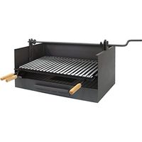Imex El Zorro 71518 Cassetto per barbecue con sollevamento e griglia in acciaio inox