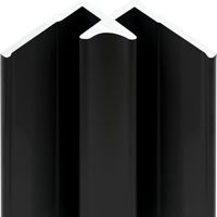 Profilé d'angle pour panneau mural de douche, DécoDesign, Schulte, Noir, 255 cm