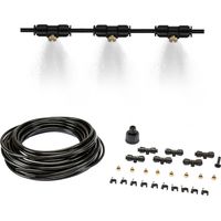 Kit Irrigazione A Nebulizzazione 15 M Per Piante, Gazebo E Giardino