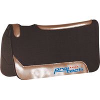 Tapis de selle western en néoprène et feutre avec inserts en cuir