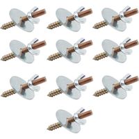 10 Pieces Fixing Screw Kits Nuts and Screws to Make Bird Perches Bird Cage Screws Metal Nut Screw Mount Kits for Parrot Stand