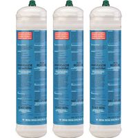 Kemper – Pack de 3 bouteilles d'oxygène jetable 110 bar – Connexion M10 – Soudure bi-gaz – 110 litres – Cartouches non rechargeables