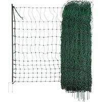 Poultry netting 50m/106cm double spike green elec con. AKO 292272