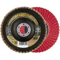RHODIUS JUMBO SPEED EXTENDED, 10 Stück, 115 mm, Korn 60, Fächerschleifscheibe