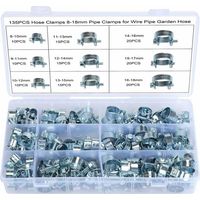 Packung mit 135 Kraftstoffschlauchschellen – 8–18 mm – verzinktes Silikon – LIAIKI