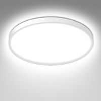 Plafonnier Led, Plafonnier Salle De Bain 12W , Lampe LED Chambre, Luminaire Blanche, Plafonnier Rond de 23cm Pour Chambre à Coucher Salle De Bain Salon Cuisine Bureau