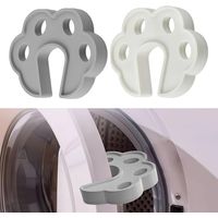 Lot de 2 butées de porte pour machine à laver, pour machine à laver à chargement frontal, empêche la fermeture soudaine et le piégeage des doigts