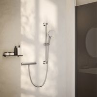 Colonne de douche thermostatique LOMAZOO chrome entraxe 12 cm