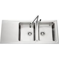 Évier de cuisine Inox mini-structure STROMBOLI - L 1170 x l 510 x P 195 mm - sous-meuble de 90 cm