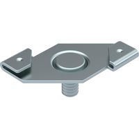 OBO Bettermann Graffa per profilo a soffitto con bullone filettato M6x9mm acciaio lamellare di zinco, 1488601