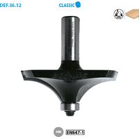Mèche pour moulures décoratives HM + guide D. 64 mm L.U. 20 mm Q. 12 mm - 3612.700.00 - Leman