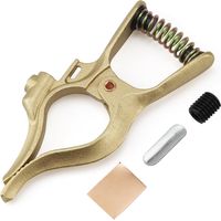 Pince de sol de soudage de style T Laiton 500-Amp Pince de soudage en laiton