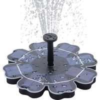 Pompa solare per laghetto da esterno, pompa per fontana solare da 2,5 W per fontane da giardino, piccoli laghetti e circolazione dell'acqua, inclusi 4 irrigatori