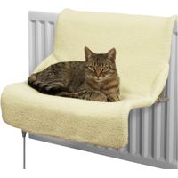 Rosewood Catwalk Katzenbett 2-in-1, Heizkörperliege und freistehende Schlafmulde, weicher Plüschbezug, abnehmbar und waschbar, stabile Metallkonstruktion